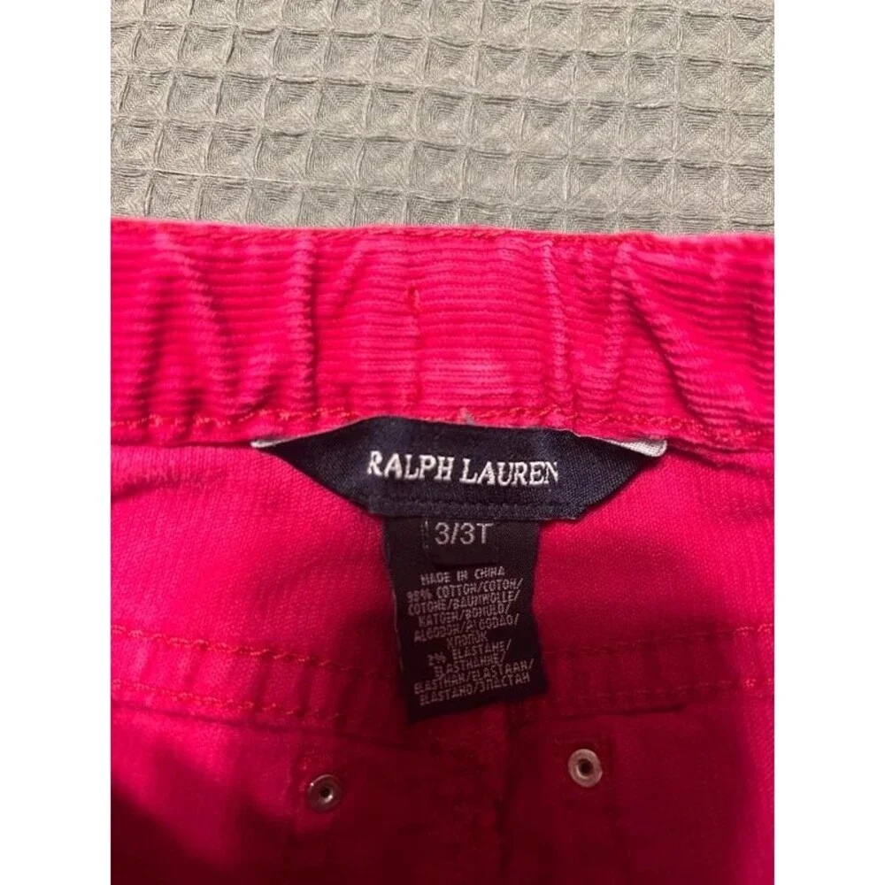 Ralph Lauren Pants Size 3T Girls Pink Cotton
